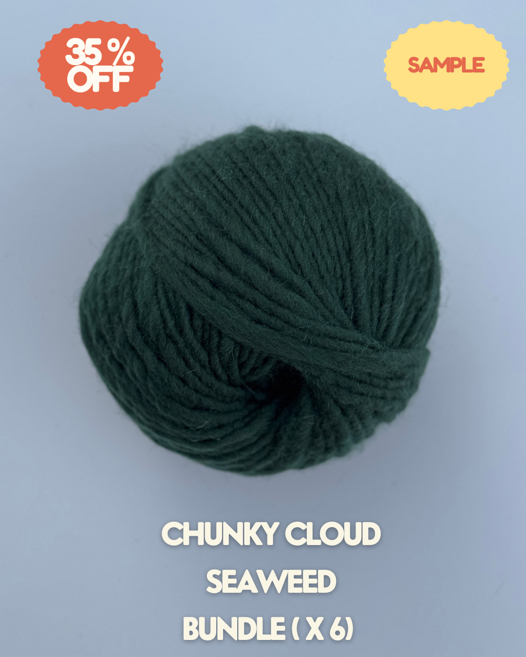 Chunky Cloud Merino Yarn – Single Colour 4 | Black Friday Sale