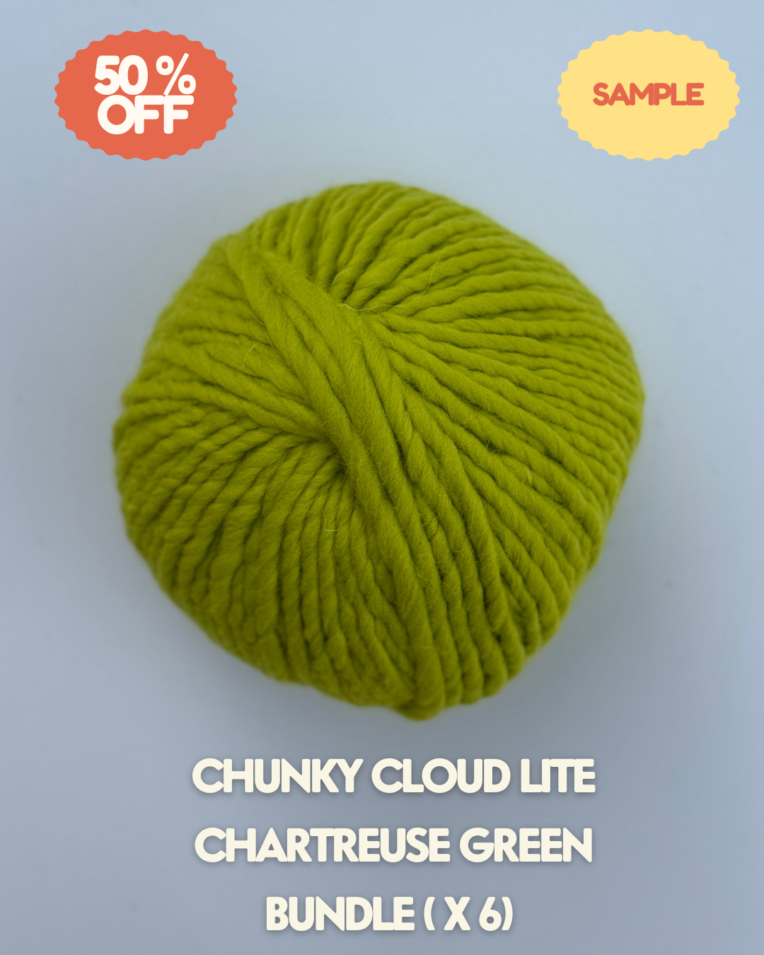Chunky Cloud LITE Merino Yarn – Single Colour 5 | Black Friday Sale