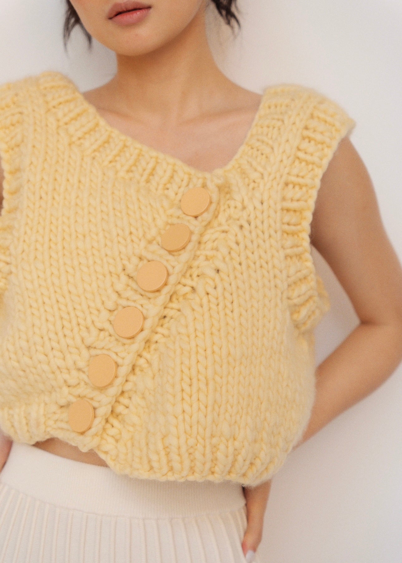 Chunky Cloud - Light Butter Yellow | Chunky Yarn | Super Bulky Merino Wool