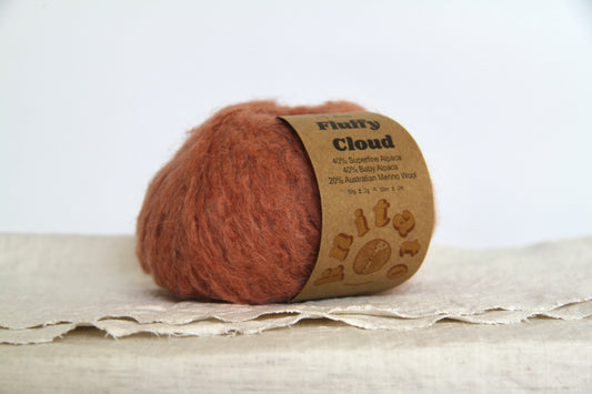 Fluffy Cloud - Brick Red