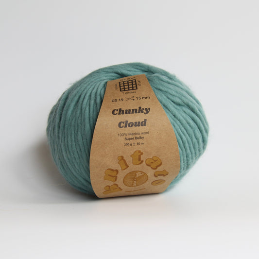 Chunky Cloud - Duck Egg Blue | Chunky Yarn | Super Bulky Merino Wool