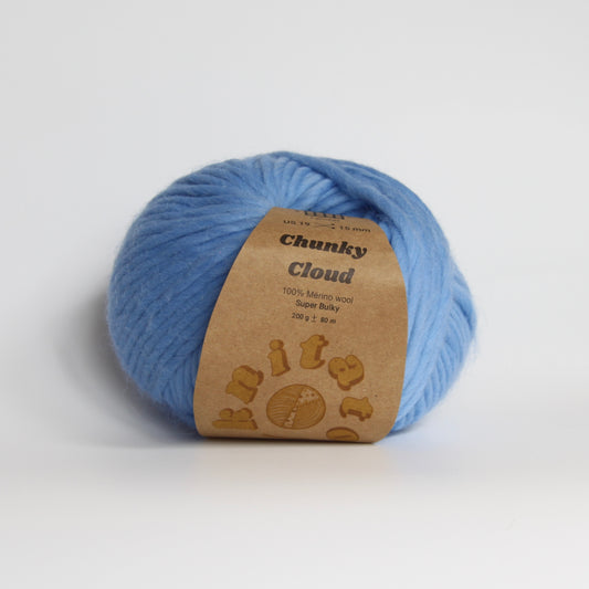 Chunky Cloud - Cornflower | Chunky Yarn | Super Bulky Merino Wool