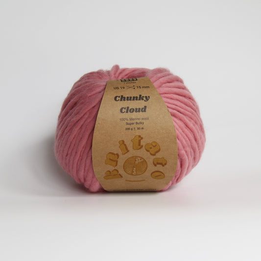 Chunky Cloud - Rose | Chunky Yarn | Super Bulky Merino Wool
