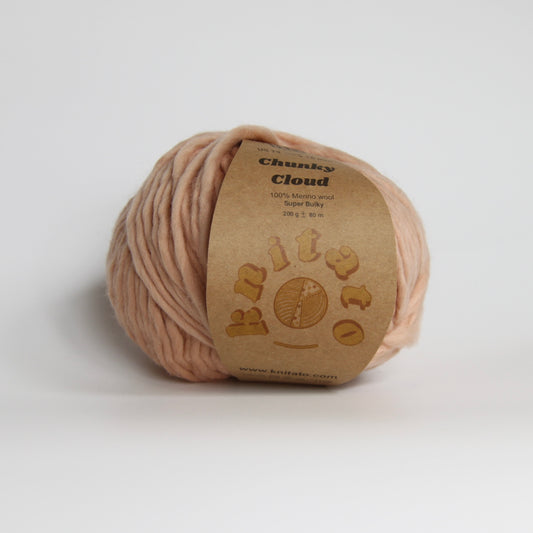 Chunky Cloud - Light beige/milk tea| Chunky Yarn | Super Bulky Merino Wool