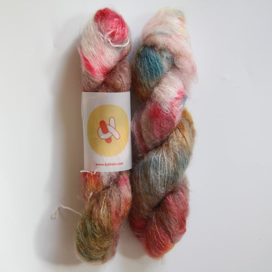 Chunky Mohair - Wild Flower | Hand Dyed Yarn