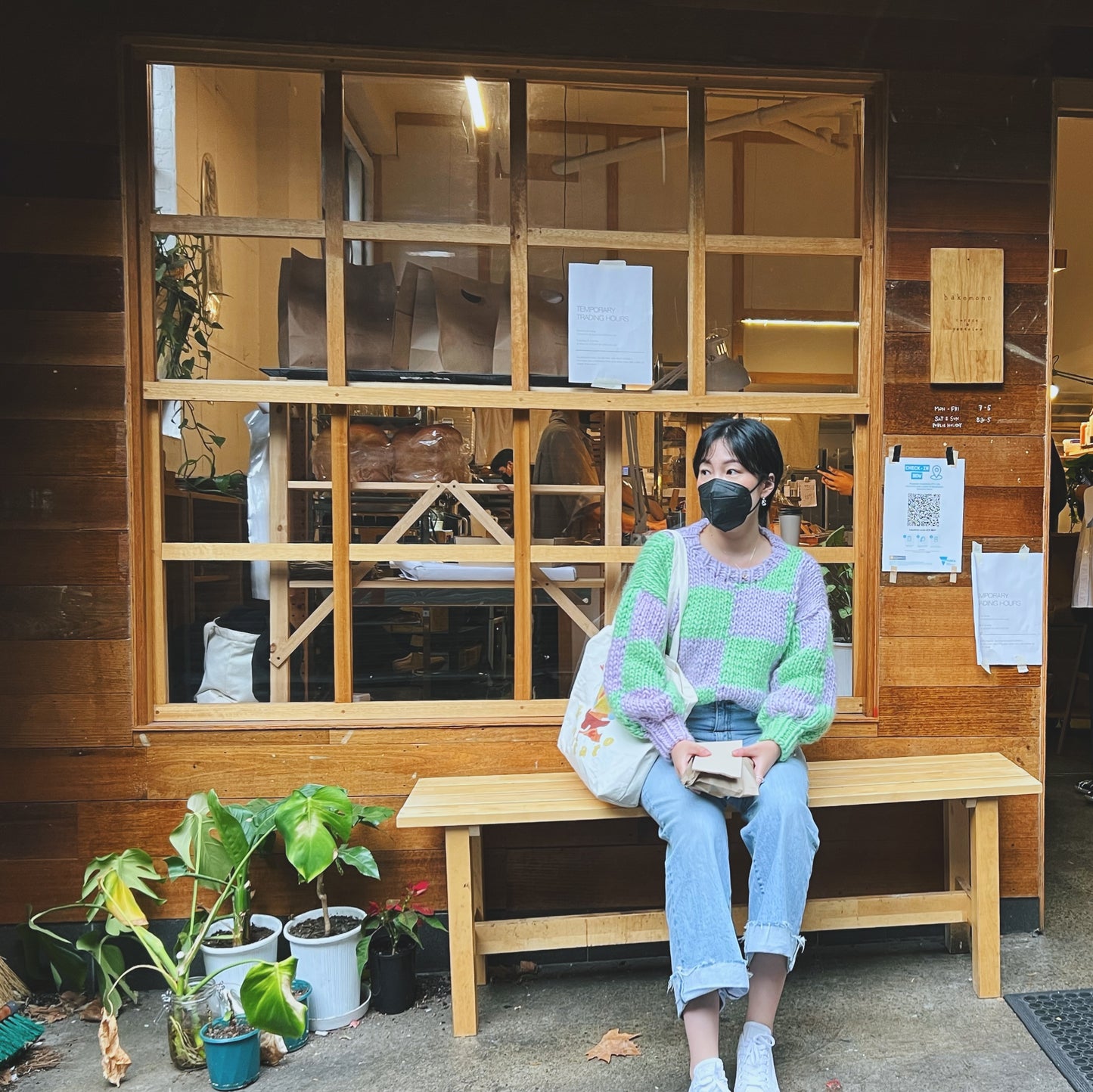 All Over Check Jumper Beginner Knit Kit