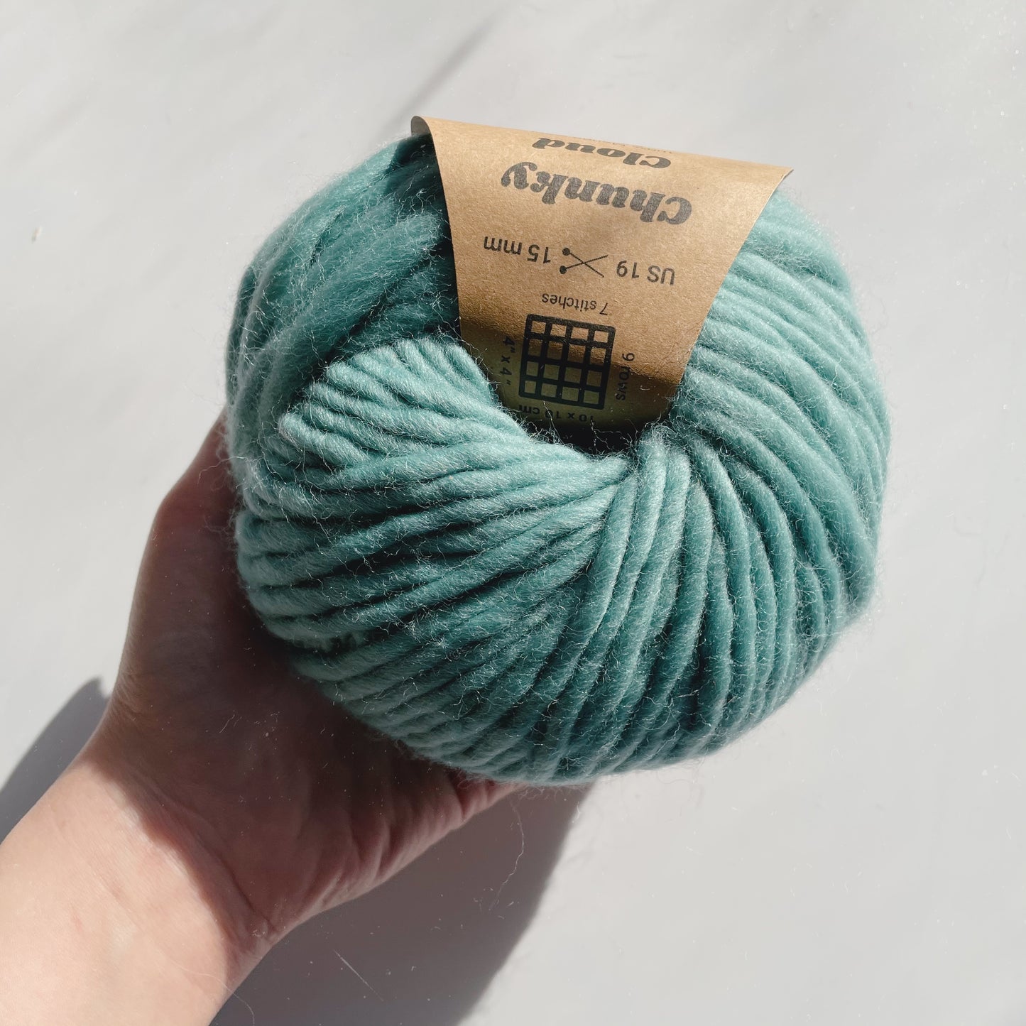 Chunky Cloud - Duck Egg Blue | Chunky Yarn | Super Bulky Merino Wool
