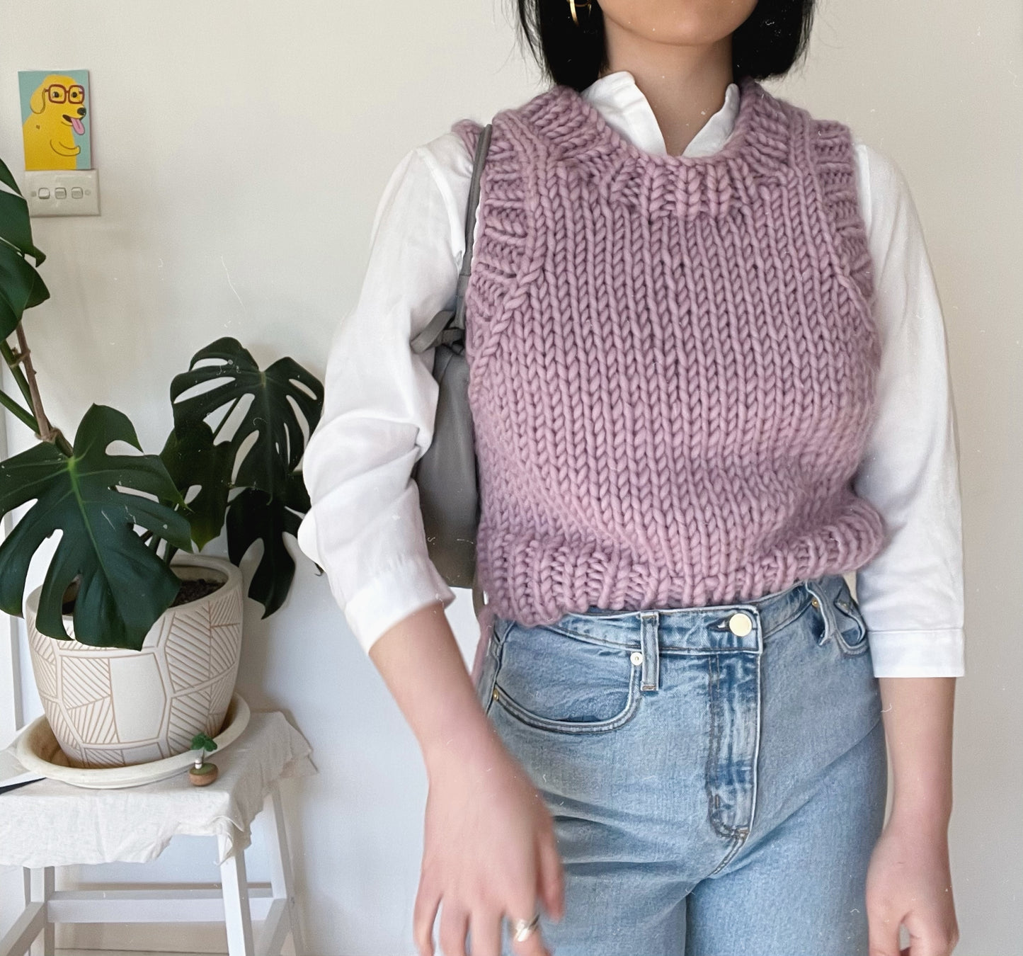 Classic Dad Vest Beginner Knit Kit