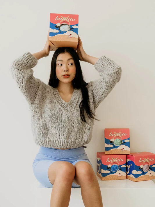 Everyday V Neck Knit Kit
