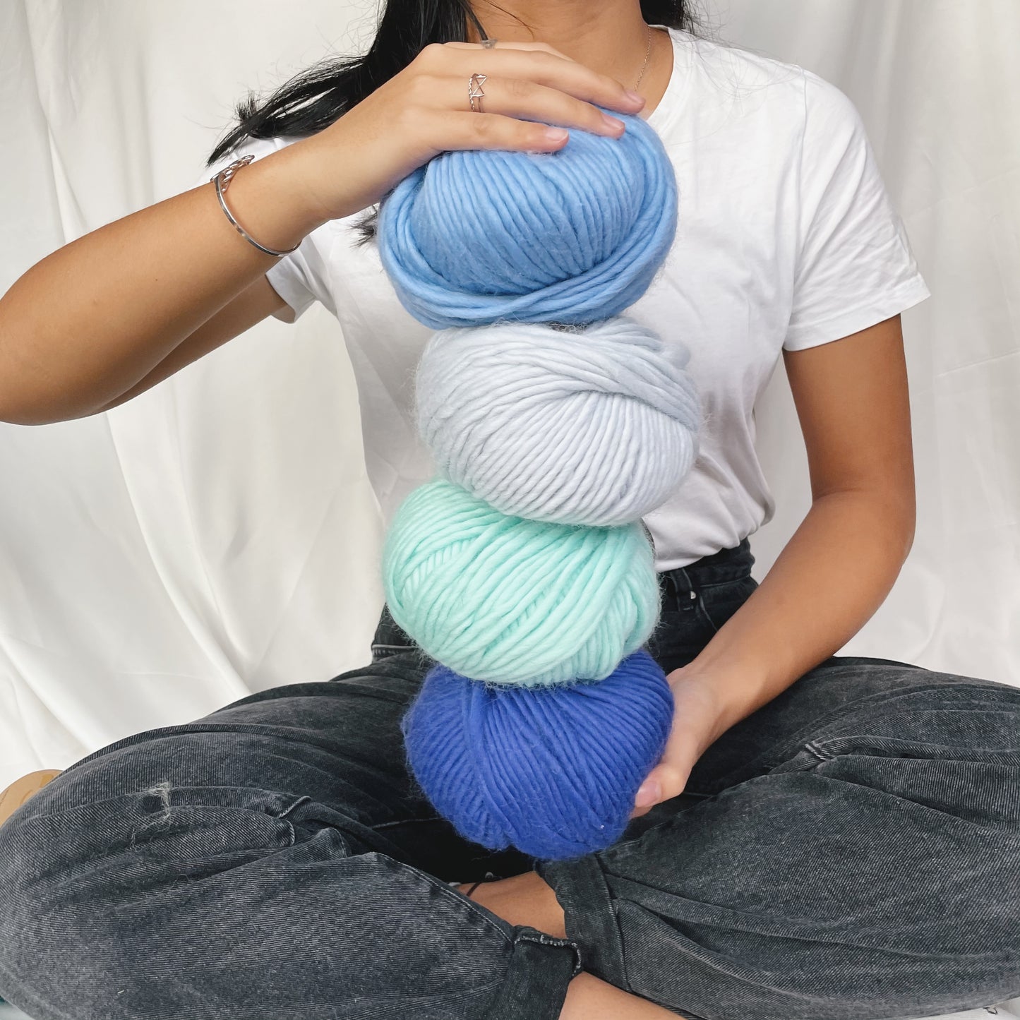 Chunky Cloud - Baby Ash Blue | Chunky Yarn | Super Bulky Merino Wool