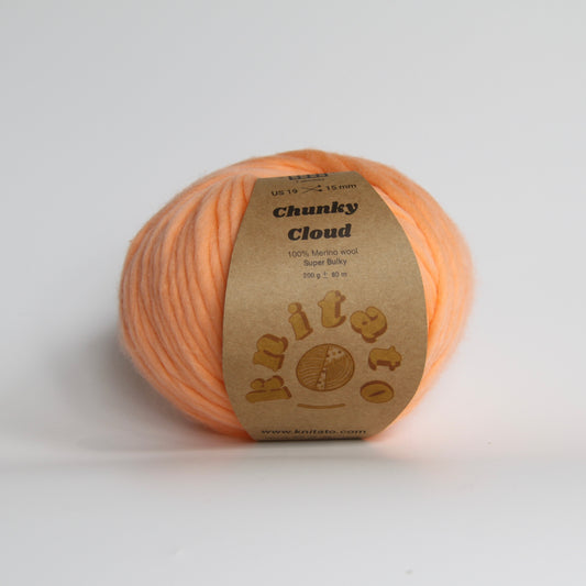 Chunky Cloud - Sherbet Orange | Chunky Merino Wool