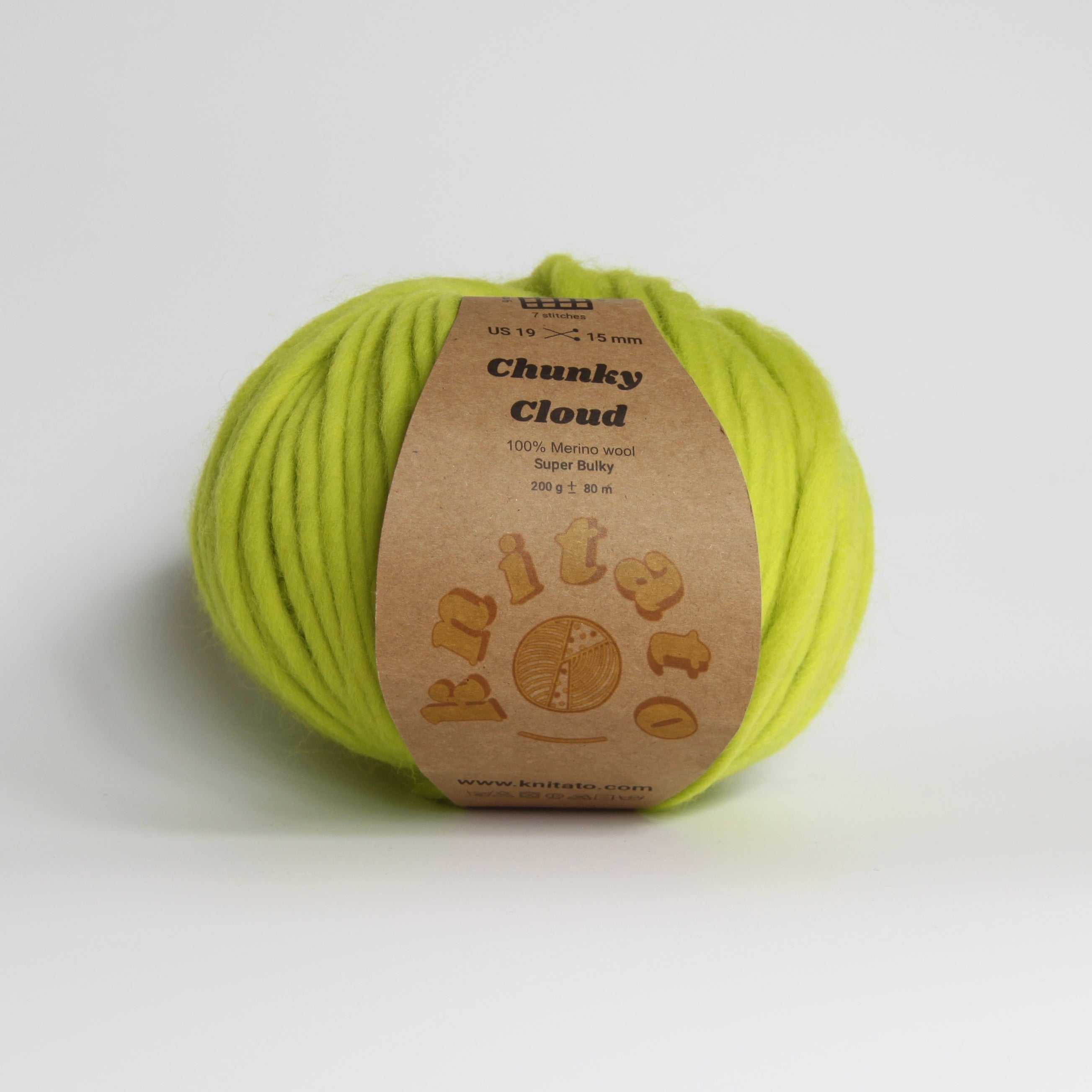 Chunky Cloud - Chartreuse Green | Chunky Merino Wool Yarn