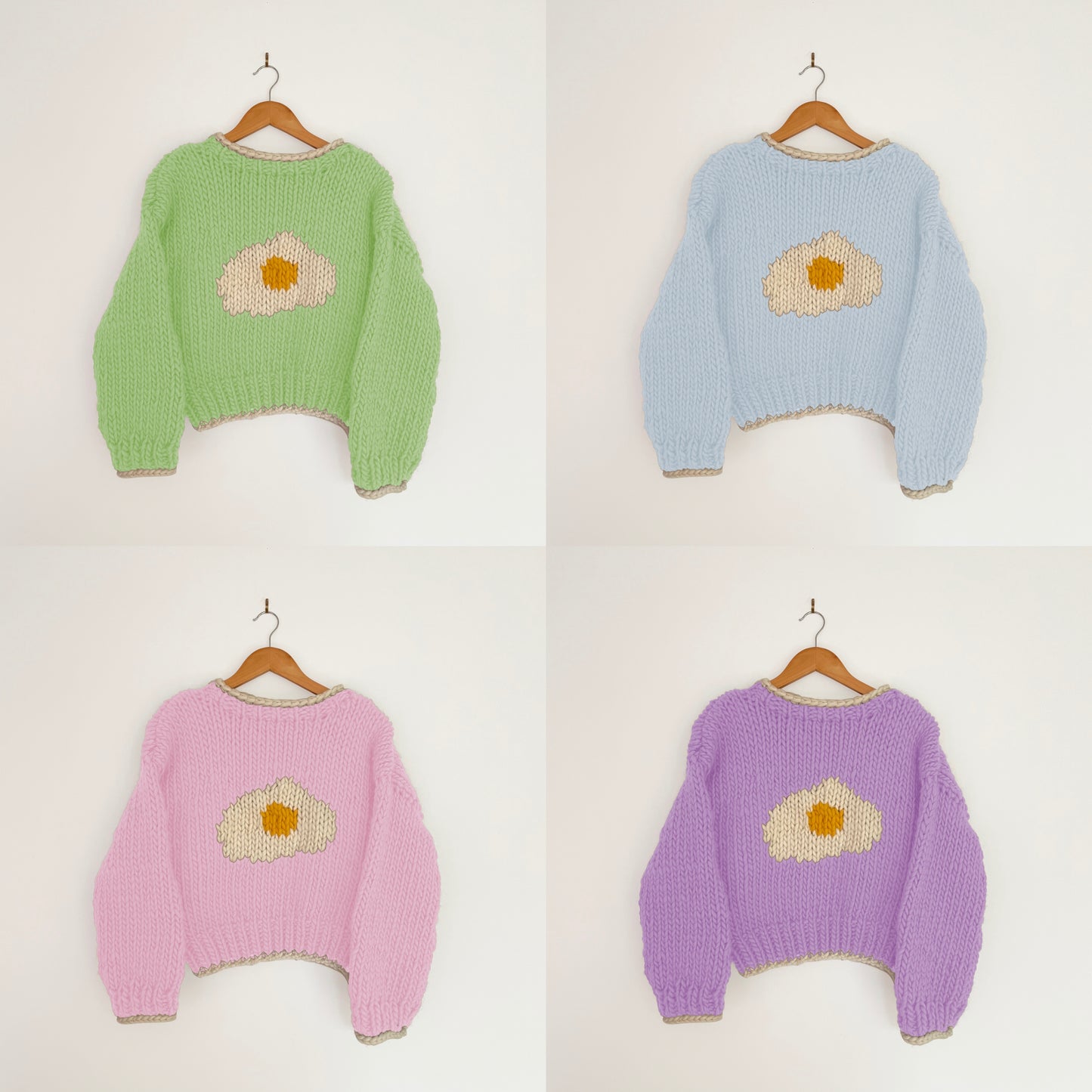 Fried Egg Sweater Beginner Knit Kit