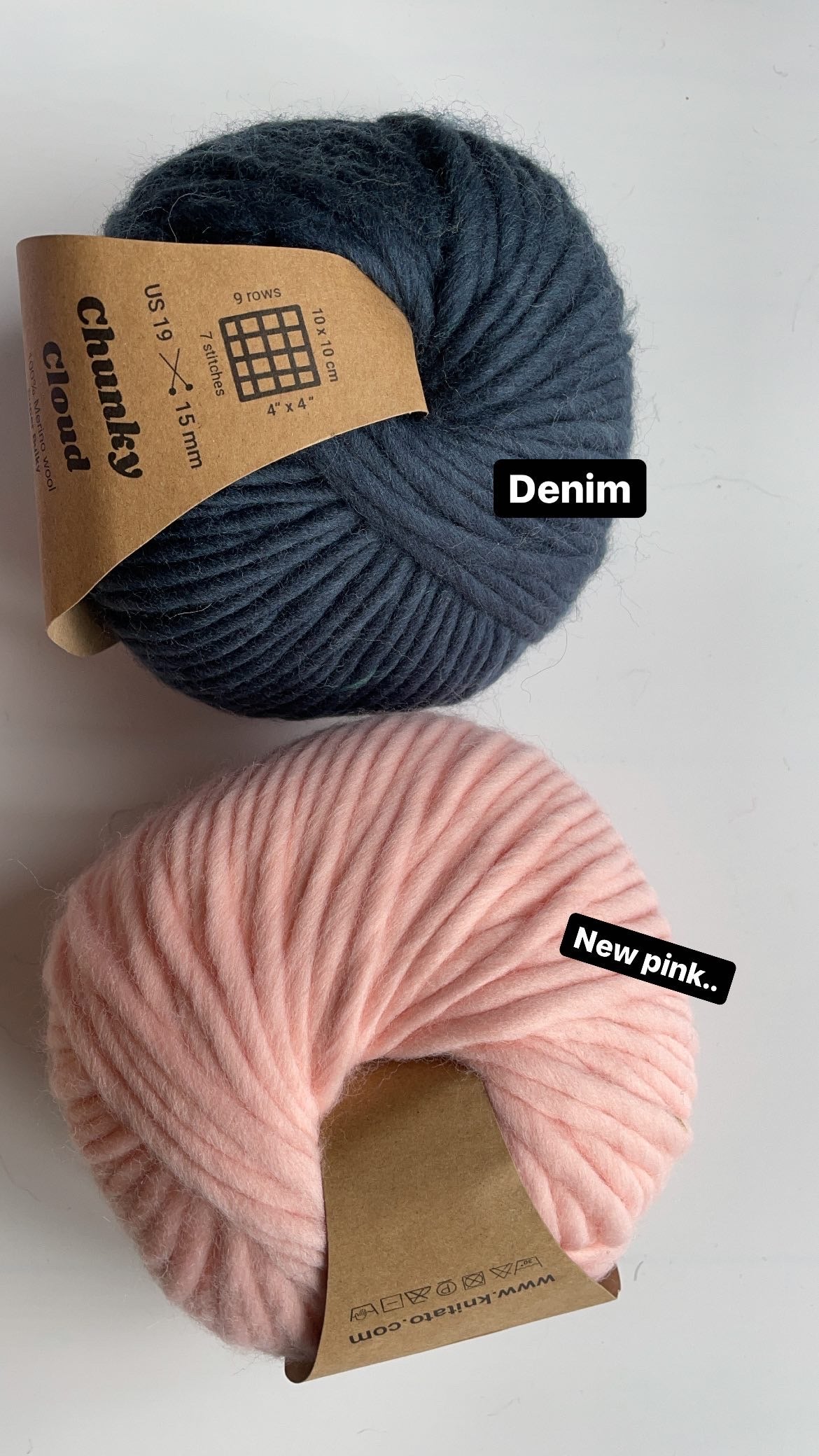 Chunky Cloud - Powdered Blush | Chunky Yarn | Super Bulky Merino Wool