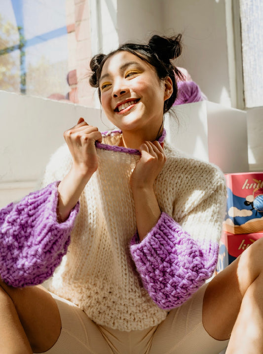 Hygge Sweater Beginner Knit Kit