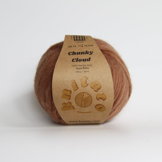 Chunky Cloud - Chocolate Milkshake | Chunky Yarn | Super Bulky Merino Wool