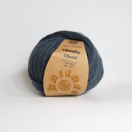 Chunky Cloud - Denim | Chunky Yarn | Super Bulky Merino Wool