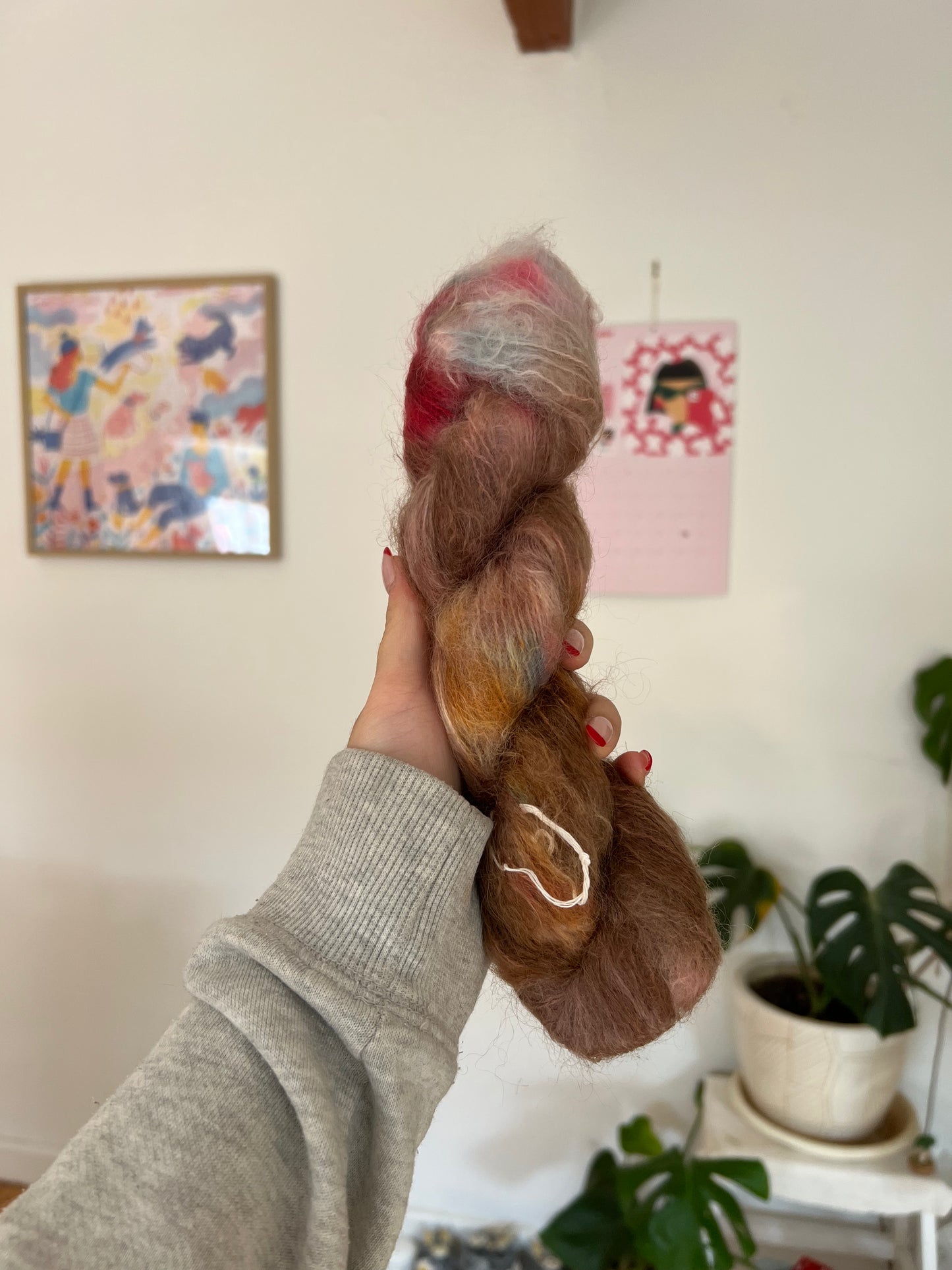 Chunky Mohair - Wild Flower | Hand Dyed Yarn