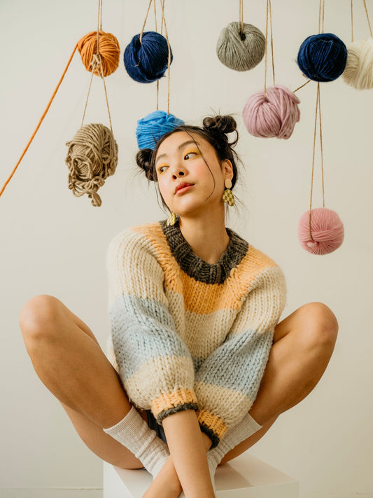 Lollipop Sweater Beginner Knit Kit