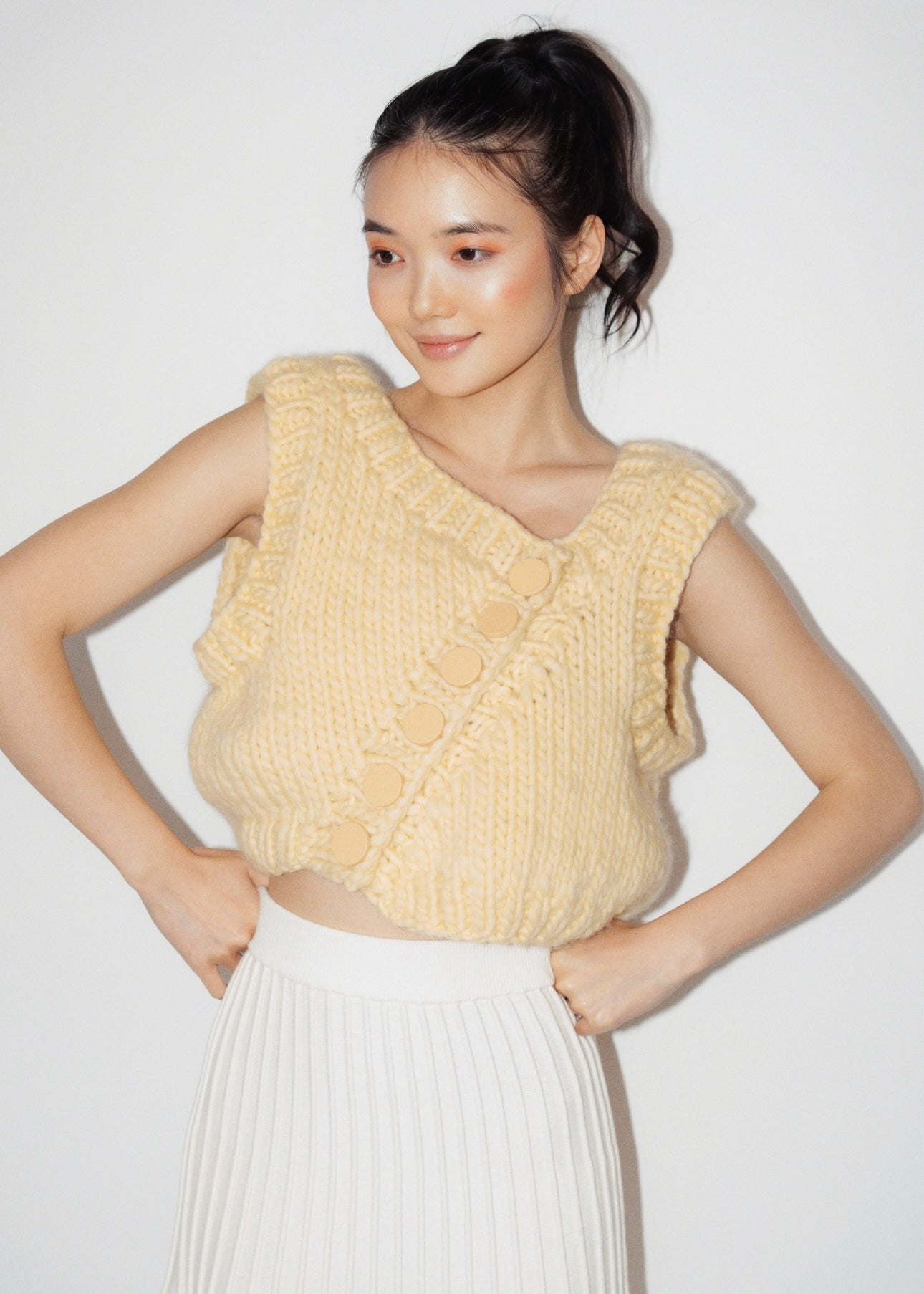 Button Vest Knit Kit