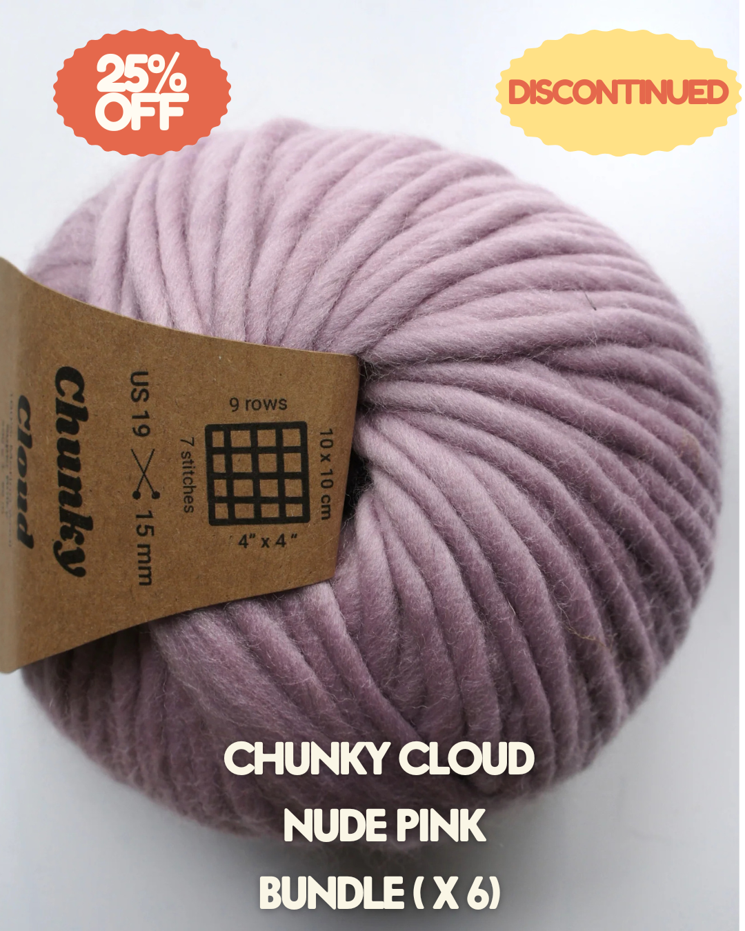 Chunky Cloud Merino Yarn – Single Colour 8| Black Friday Sale