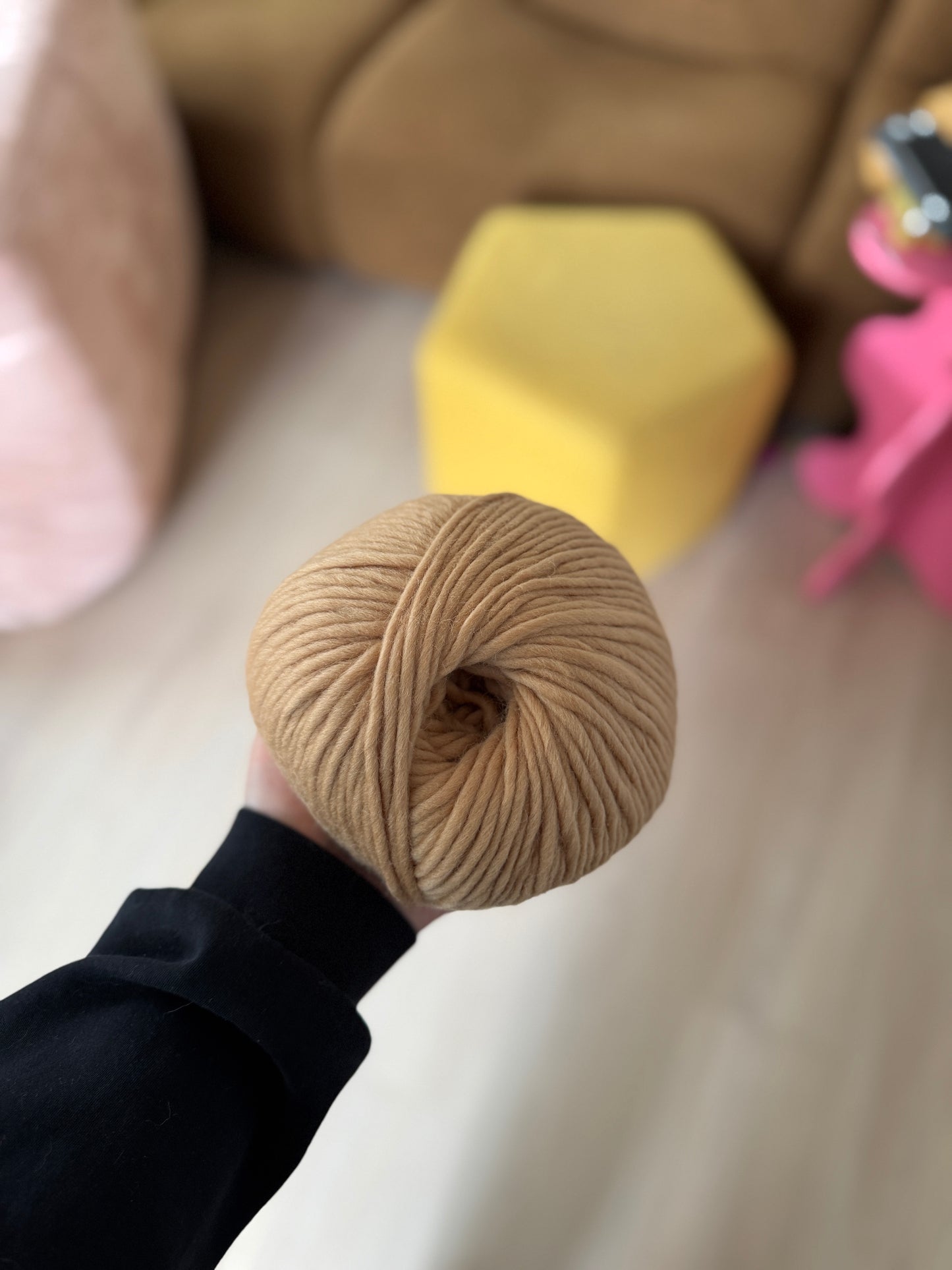 Chunky Cloud Lite - Camel| Chunky Merino Wool Yarn