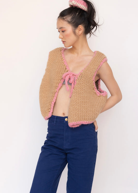 Bow Vest (KNIT KIT)