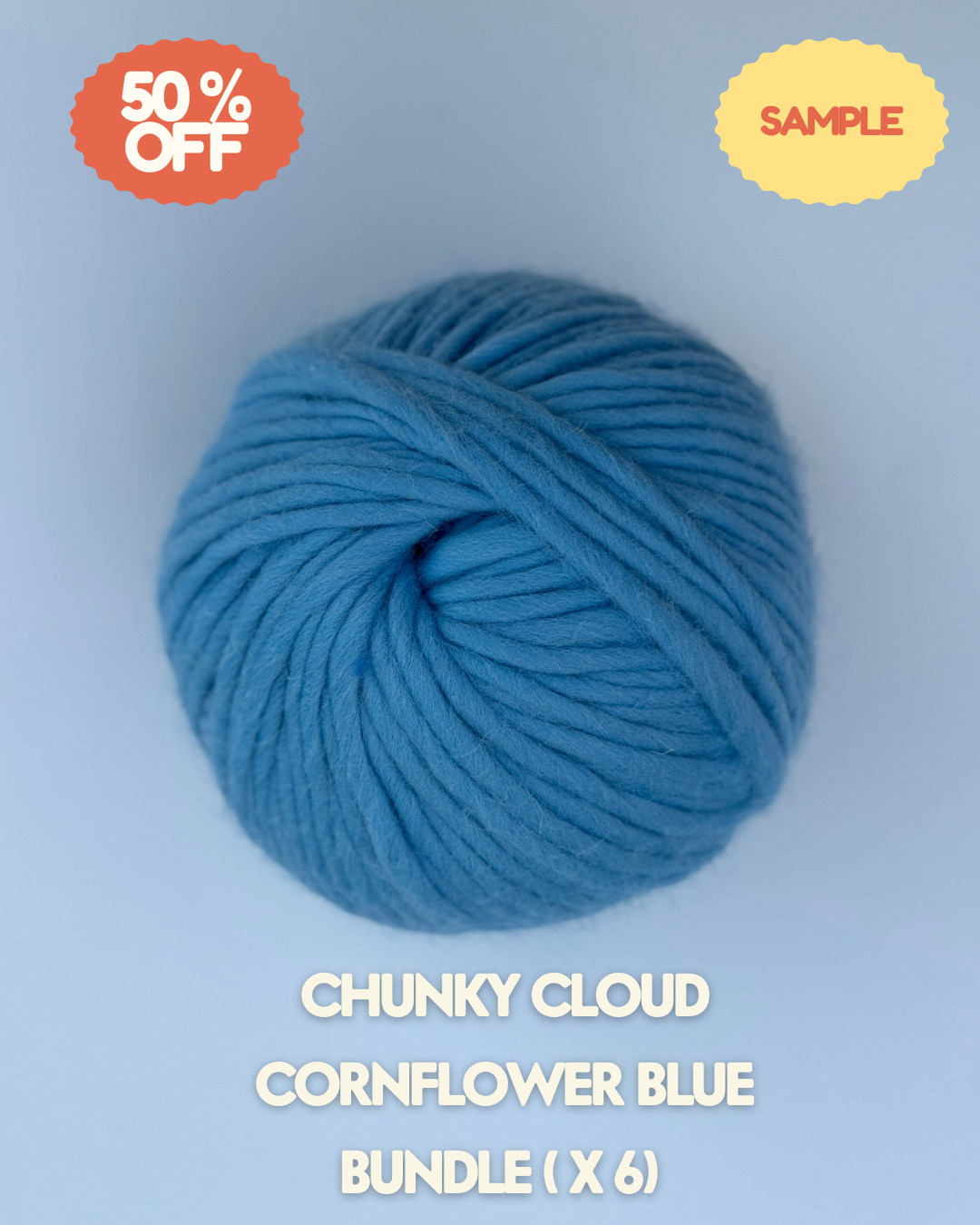 Chunky Cloud Merino Yarn – Single Colour 1 | Black Friday Sale