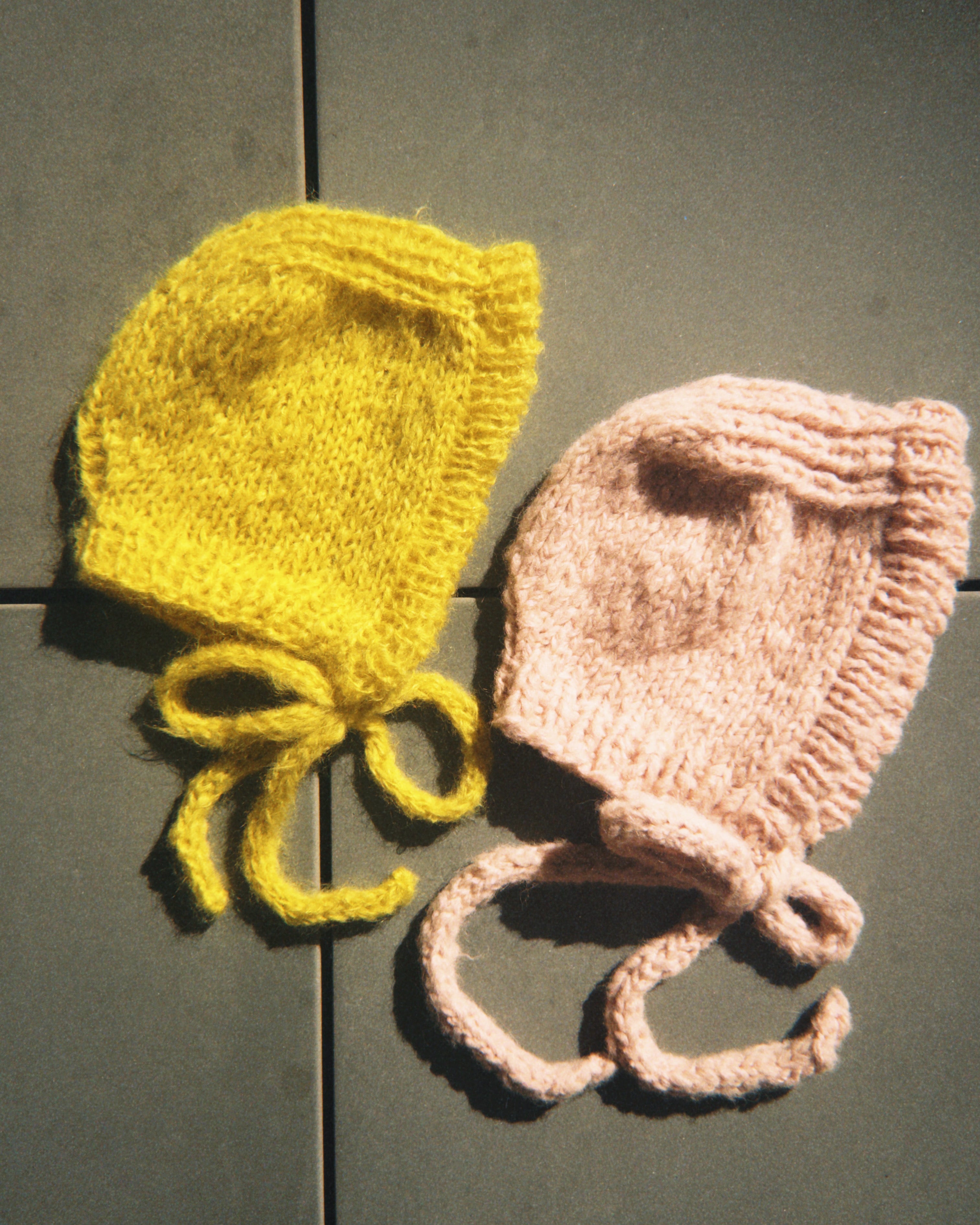 My First Bonnet - Silk Mohair Beginner Knit Kit