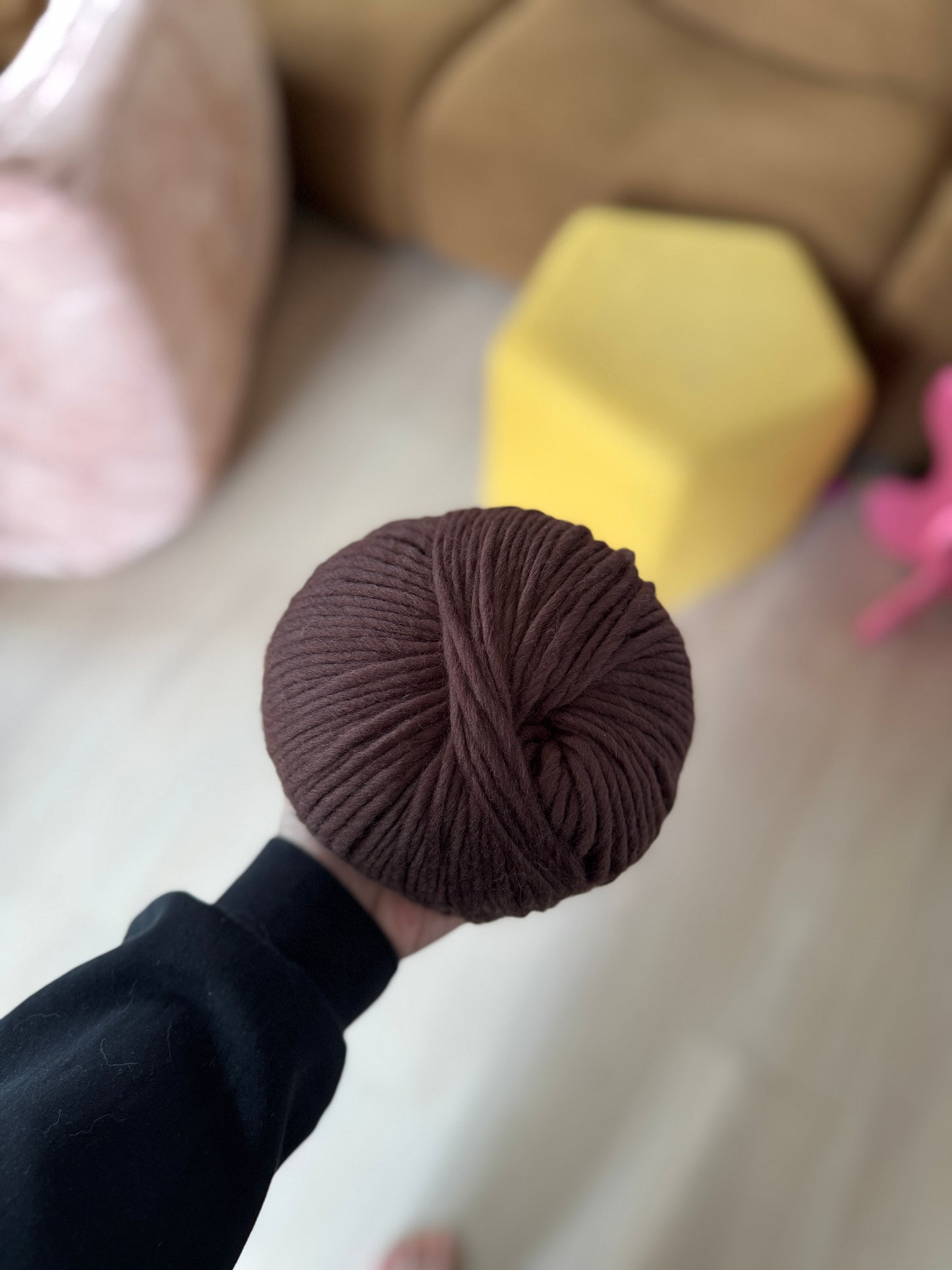 Chunky Cloud Lite - Dark Chocolate| Chunky Merino Wool Yarn