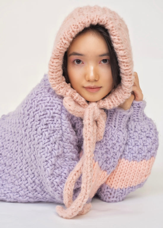 My First Bonnet - Fluffy Alpaca Beginner Knit Kit