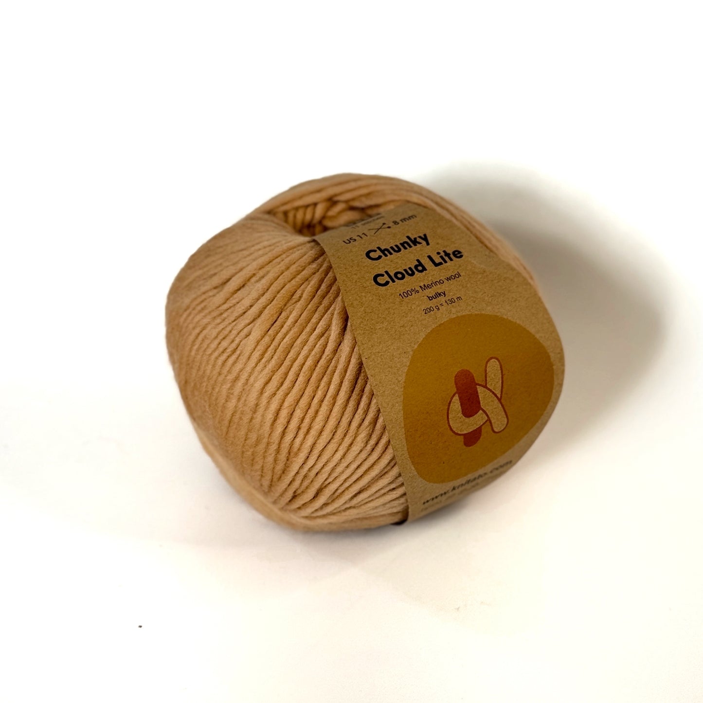 Chunky Cloud Lite - Camel| Chunky Merino Wool Yarn