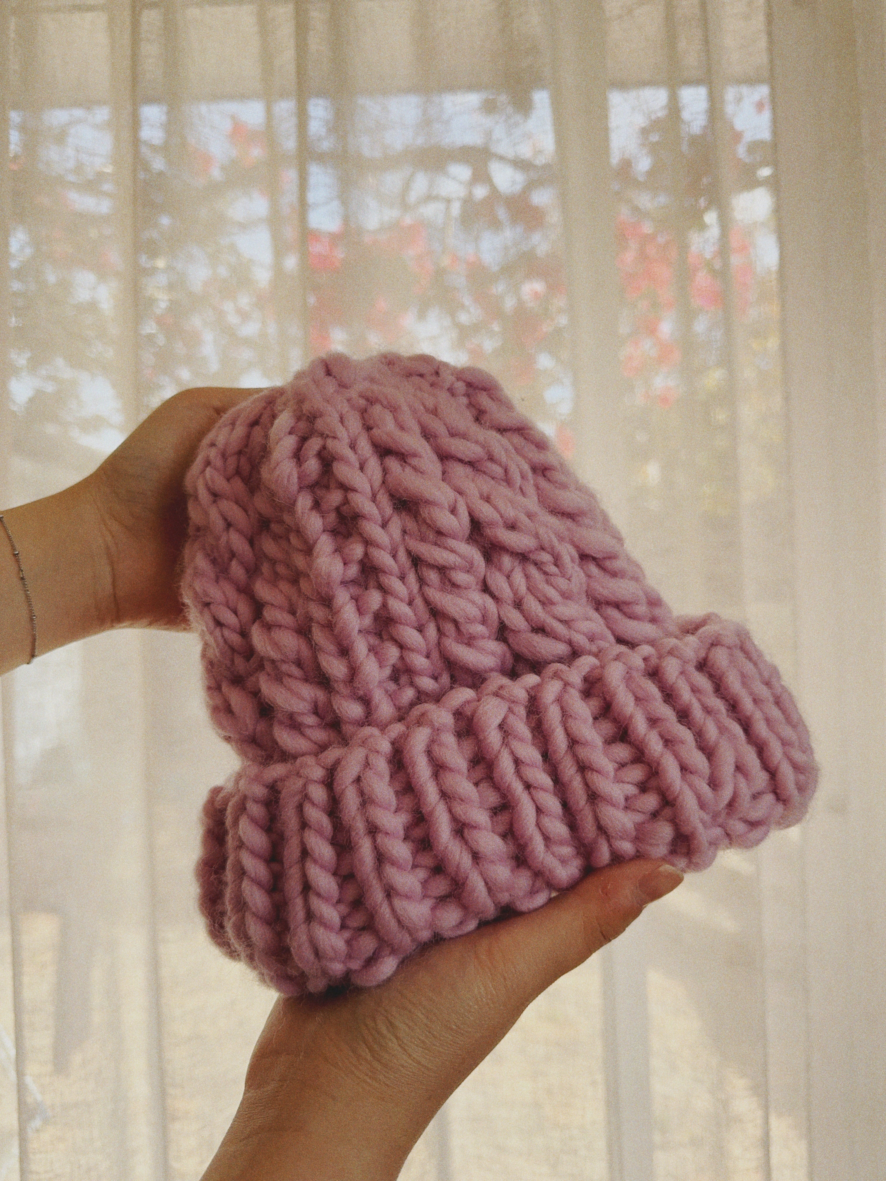 My First Cable Beanie Beginner Knit Kit