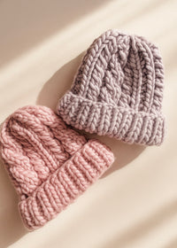 My First Cable Beanie Beginner Knit Kit