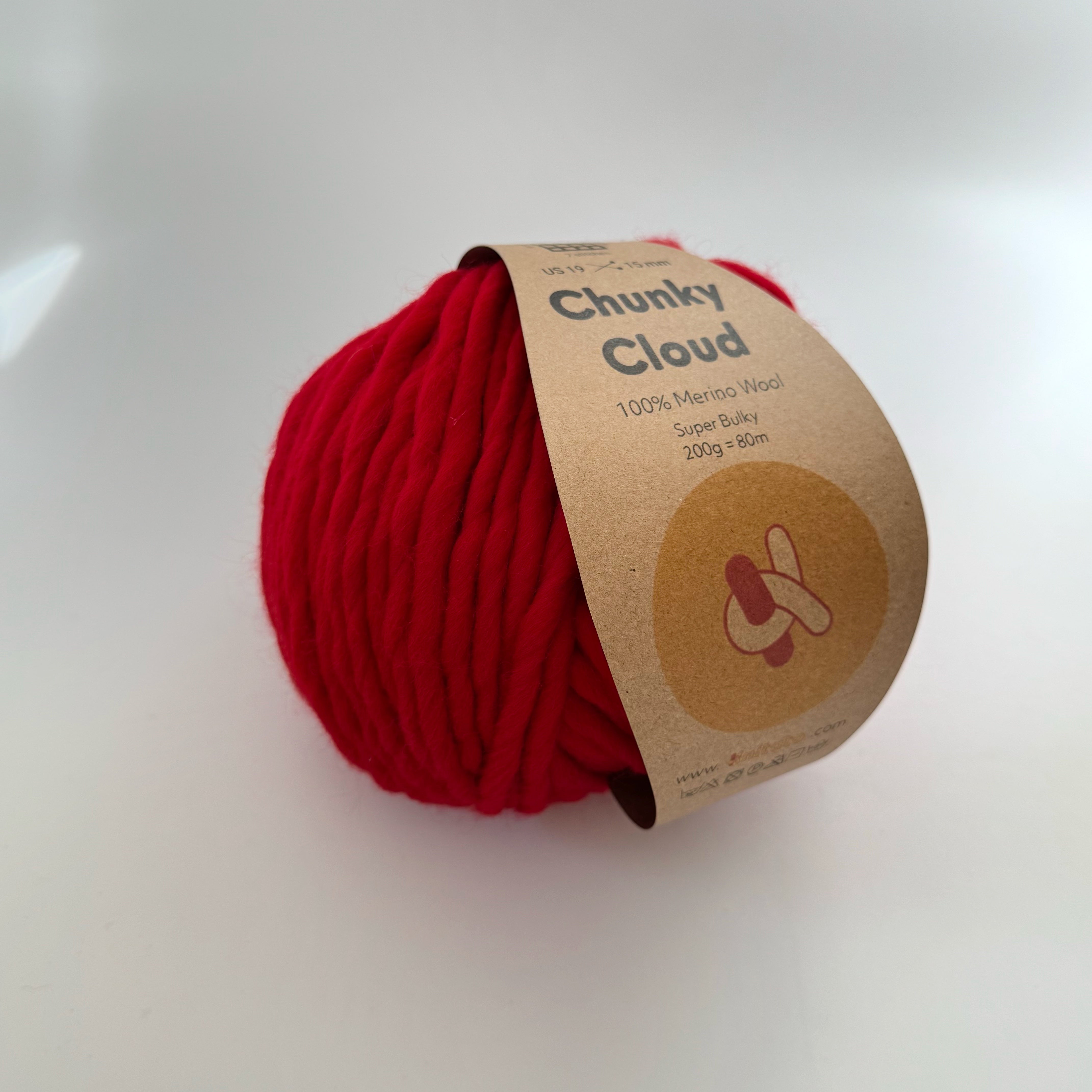 Chunky Cloud - True Red | Chunky Yarn | Super Bulky Merino Wool