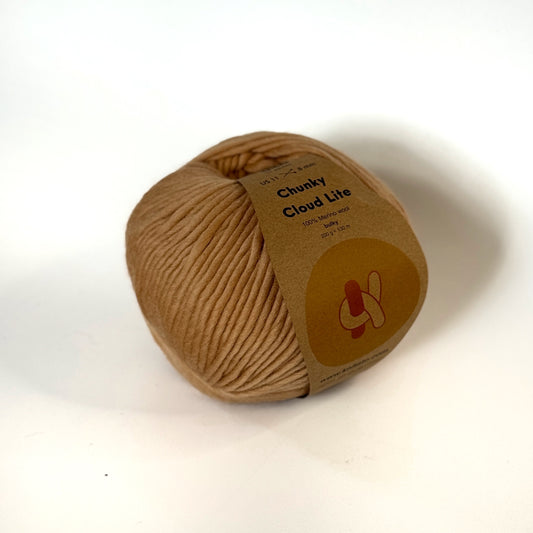Chunky Cloud Lite - Camel| Chunky Merino Wool Yarn