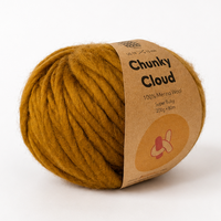 Chunky Cloud - Walnut Gold Brown | Chunky Yarn | Super Bulky Merino Wool