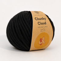 Chunky Cloud - Space Black | Chunky Yarn | Super Bulky Merino Wool