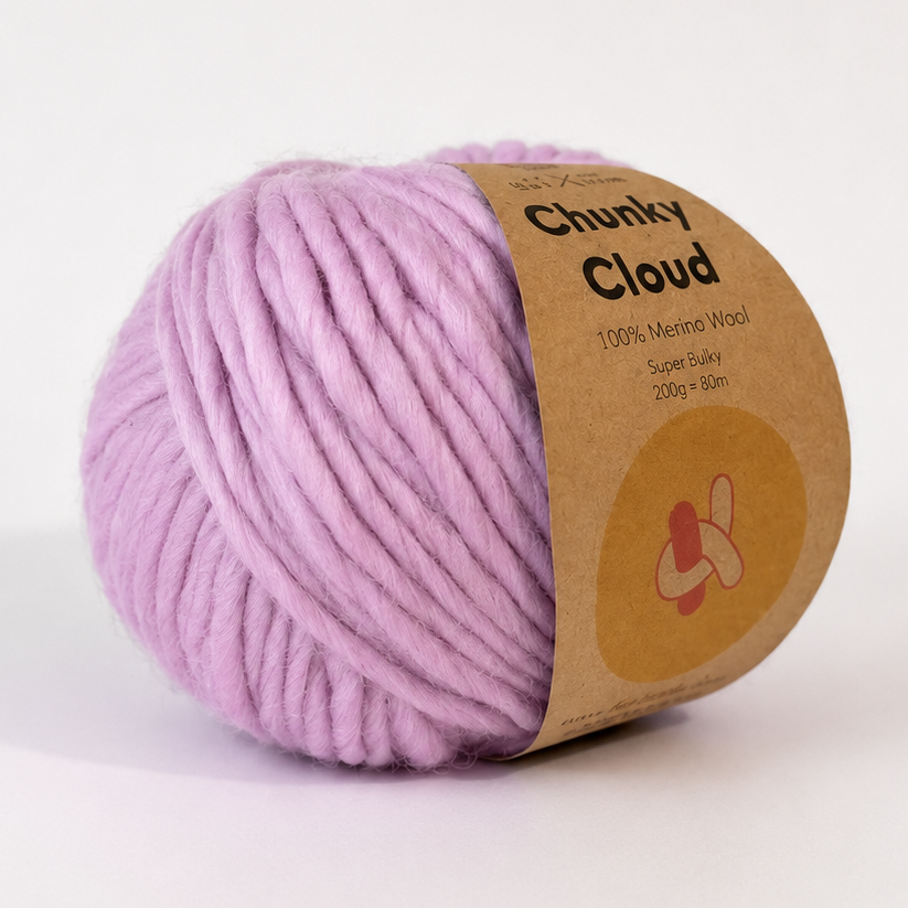 Chunky Cloud - Flamingo Pink | Chunky Yarn | Super Bulky Merino Wool