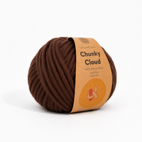 Chunky Cloud - Dark Chocolate | Chunky Yarn | Super Bulky Merino Wool