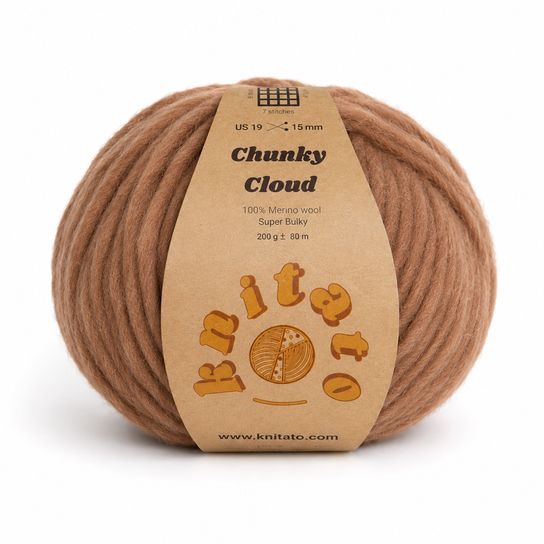 Chunky Cloud - Chocolate Milkshake | Chunky Yarn | Super Bulky Merino Wool