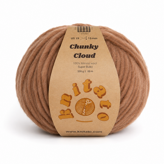 Chunky Cloud - Chocolate Milkshake | Chunky Yarn | Super Bulky Merino Wool