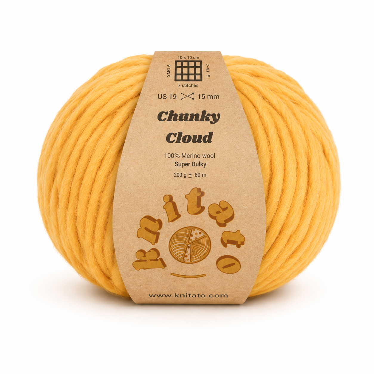 Chunky Cloud - Bumblebee | Chunky Yarn | Super Bulky Merino Wool