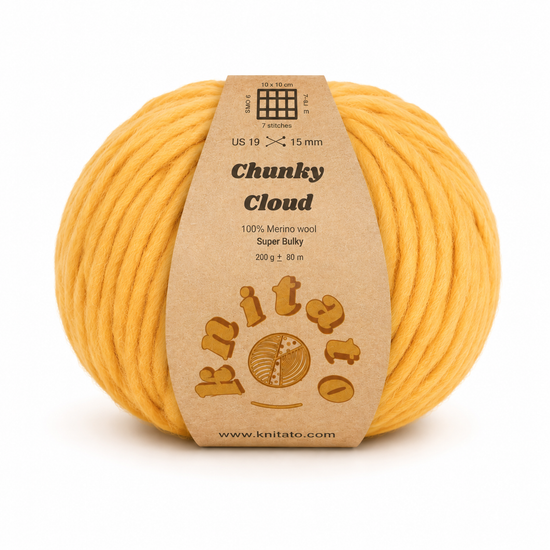 Chunky Cloud - Bumblebee | Chunky Yarn | Super Bulky Merino Wool