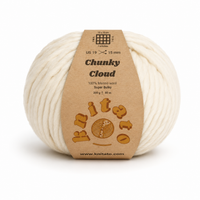 Chunky Cloud - Pearl (Off White) | Chunky Yarn | Super Bulky Merino Wool