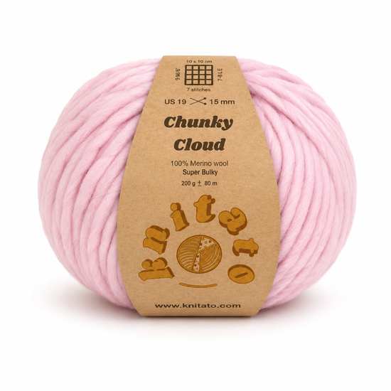 Chunky Cloud - Blush | Chunky Yarn | Super Bulky Merino Wool