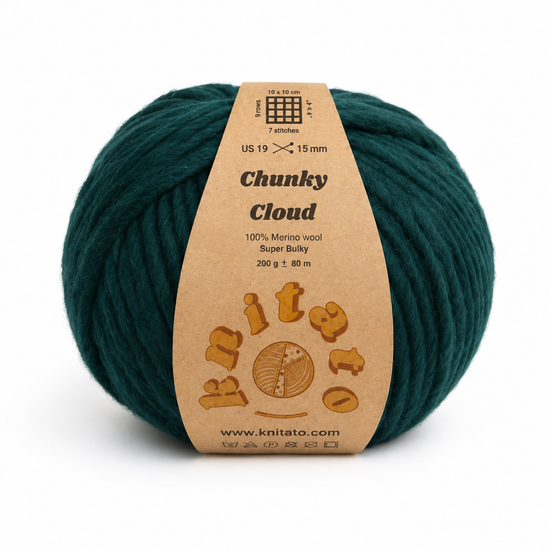 Chunky Cloud - Forest | Chunky Yarn | Super Bulky Merino Wool