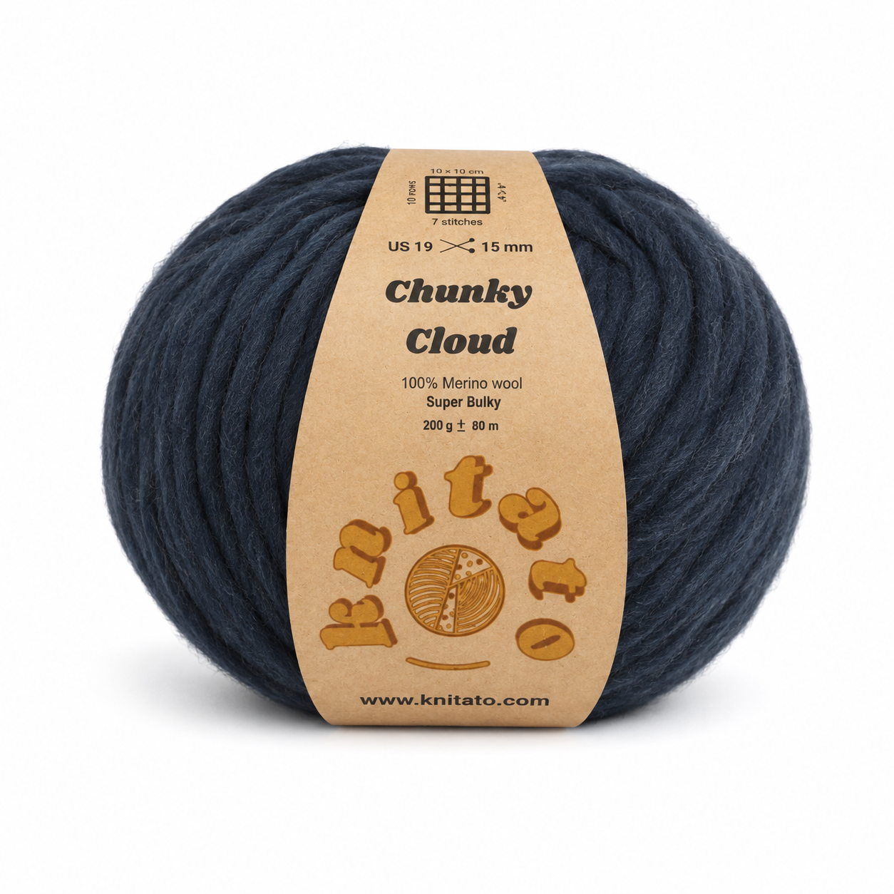 Chunky Cloud - Denim | Chunky Yarn | Super Bulky Merino Wool