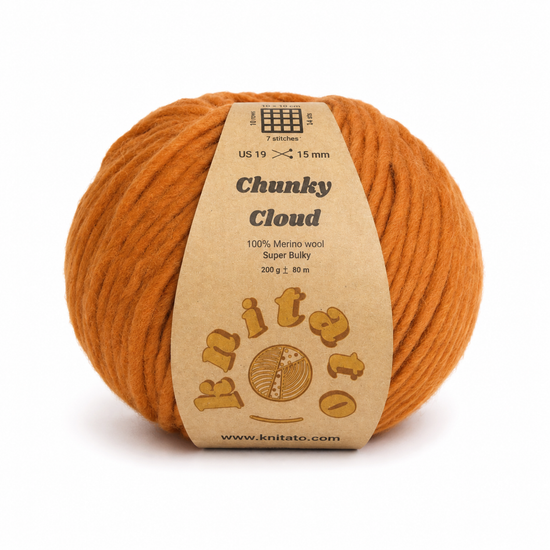 Chunky Cloud - Pumpkin | Chunky Yarn | Super Bulky Merino Wool