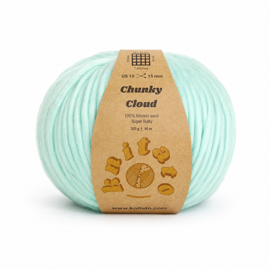 Chunky Cloud - Turquoise | Chunky Yarn | Super Bulky Merino Wool